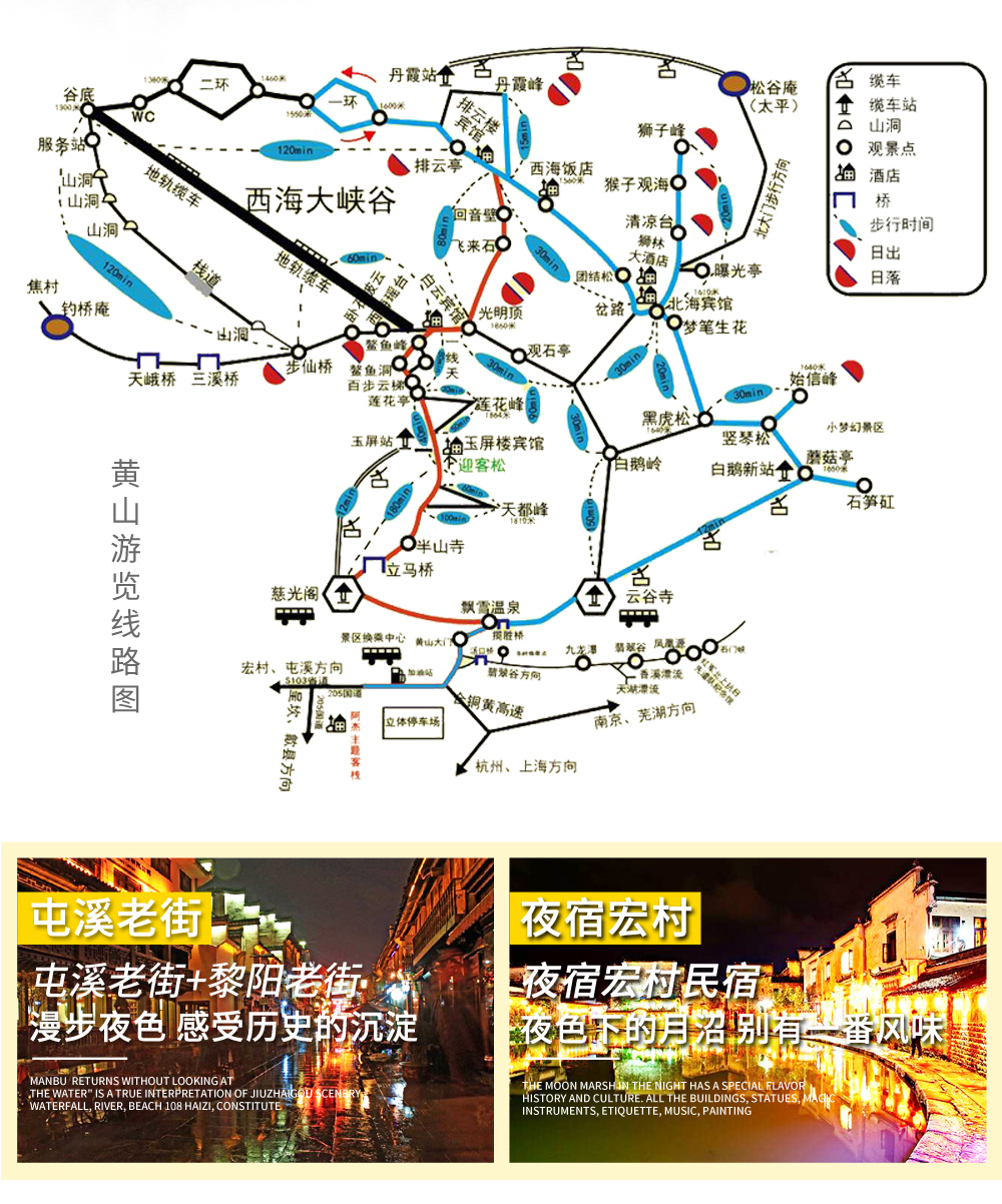 黃山二日游最佳路線圖和住宿攻略，黃山二日游，最佳路線與住宿攻略揭秘